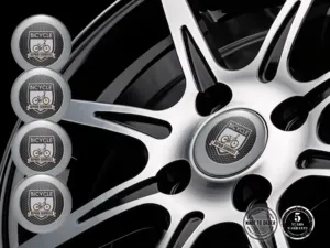 Hub Cap Sticker Style High-Quality Domed Labels